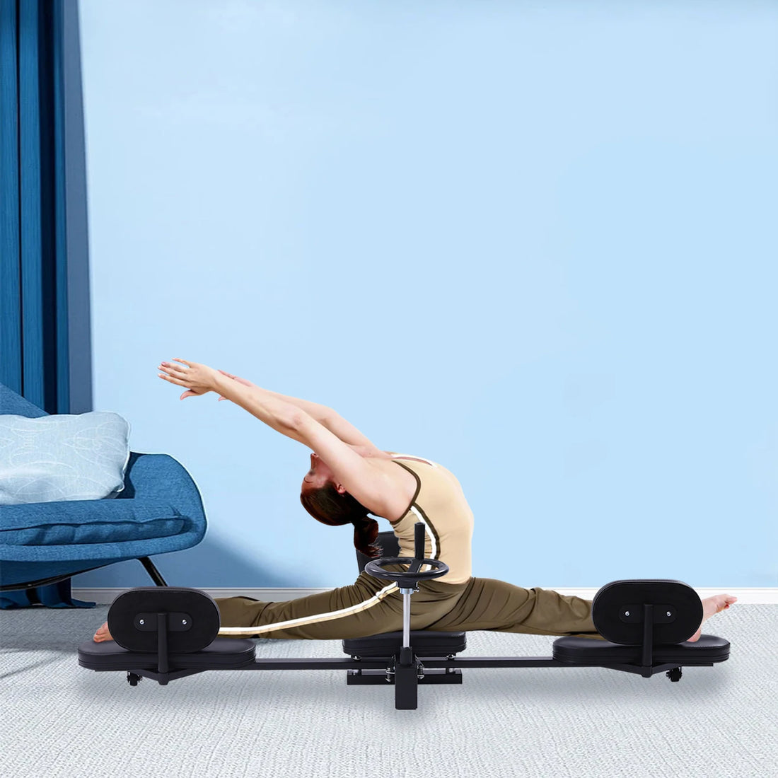 Heavy-Duty Leg Stretcher Machine – Flexibility Trainer for Splits, Yoga & Martial Arts