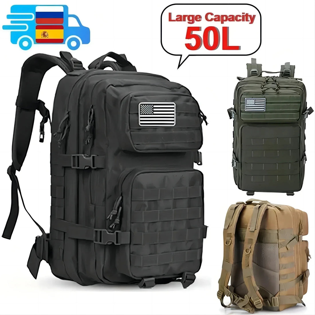 Tactical Backpack – 50L