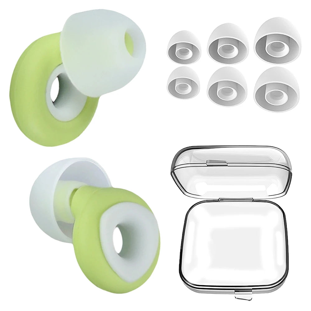 Silicone Noise-Canceling Earplugs – Soft, Waterproof Soundproof Ear Protectors for Sleep & Swimming