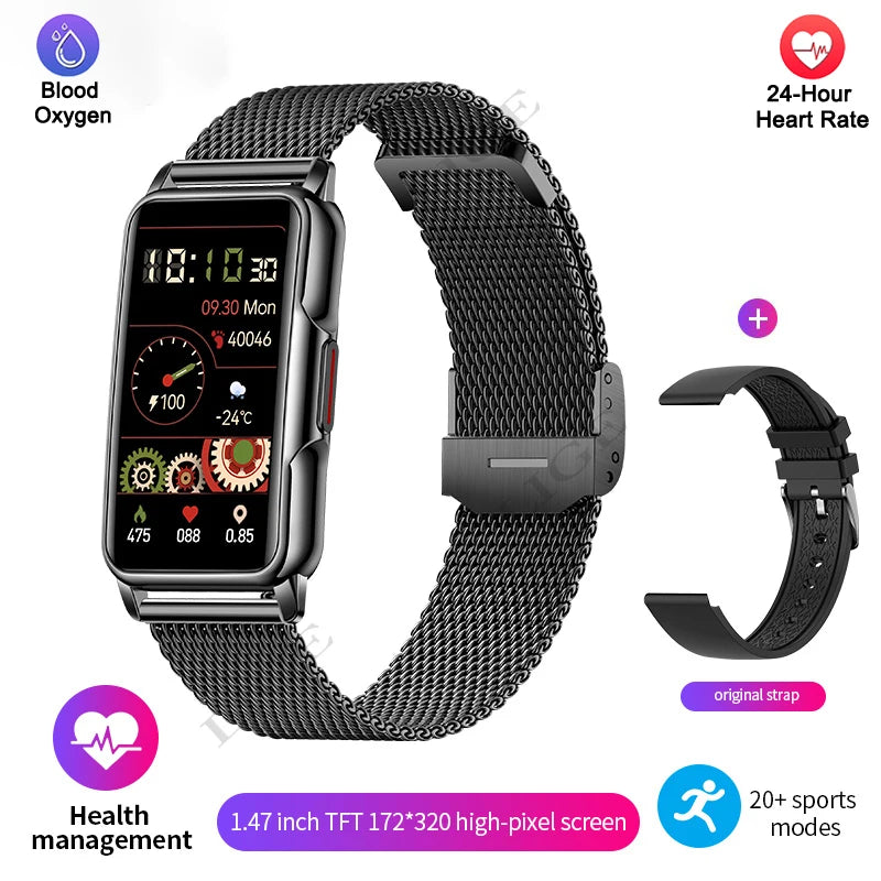 Bluetooth Smartwatch for Men & Women – Music, Fitness & Sleep Tracker with Gift Box