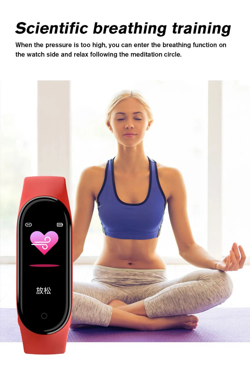 M6 Fitness Smart Watch – Waterproof Health Tracker for Men & Women