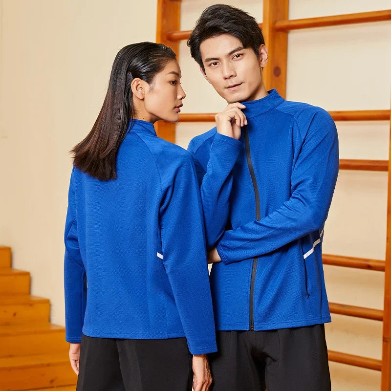 Custom Logo Men’s Full-Zip Sports Tracksuit – Team Football Training Suit (Model 8501)