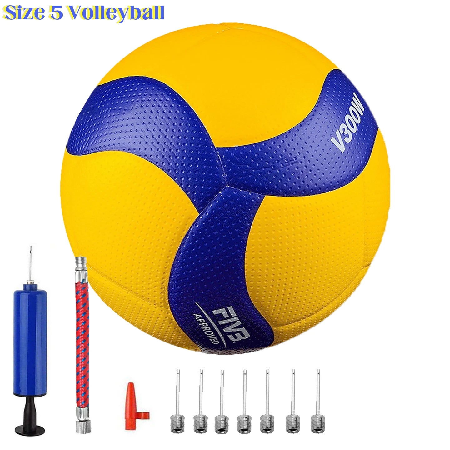 PU Leather Size 5 Volleyball – Soft Touch Ball for Indoor & Outdoor Training (MVA300 Style)