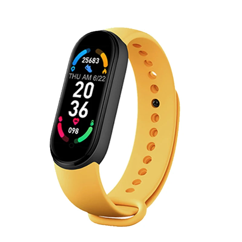 M6 Fitness Smart Watch – Waterproof Health Tracker for Men & Women