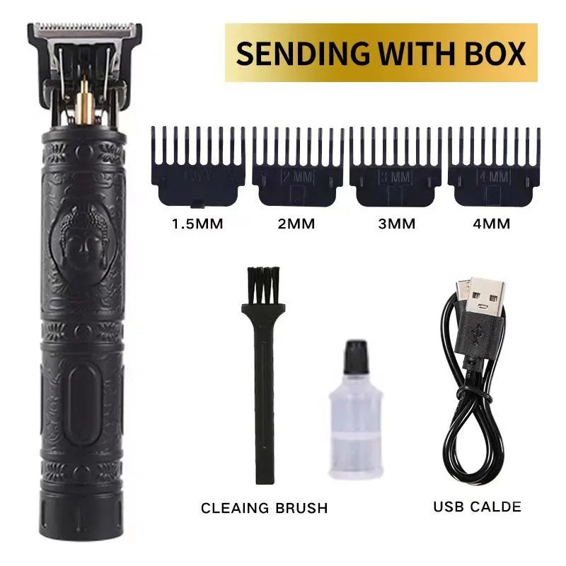 T9 Electric Hair Clipper – Rechargeable Beard & Body Trimmer for Men