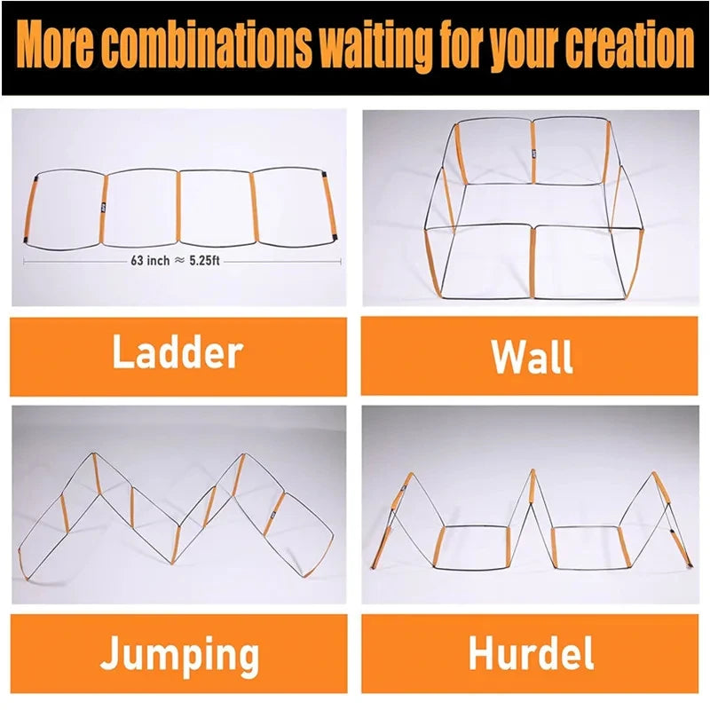 Dual-Purpose Agility Ladder – Speed & Footwork Training for Soccer and Sports