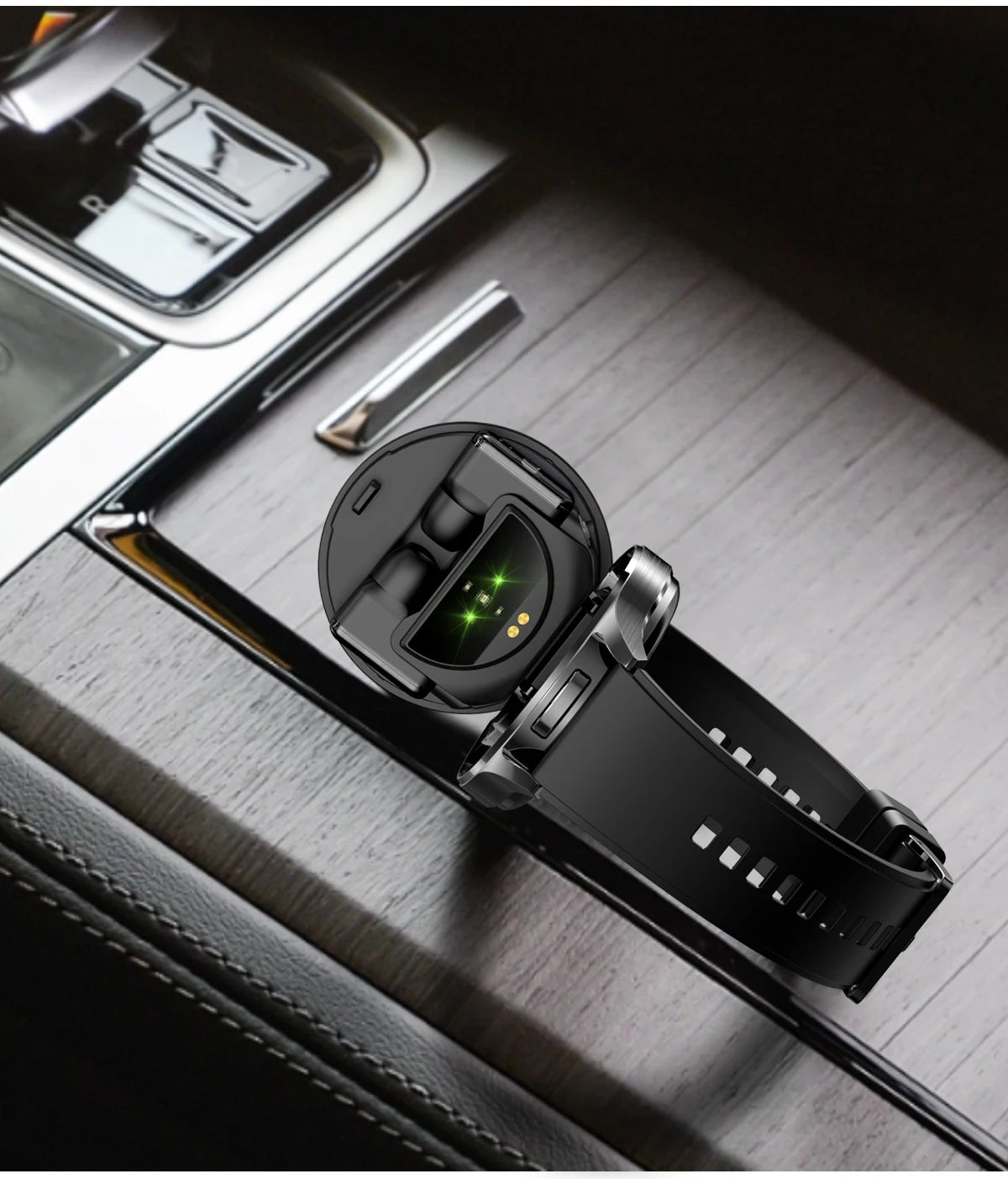 LIGE 2-in-1 Smartwatch with TWS Earbuds – Fitness Tracker with Music & Health Monitoring