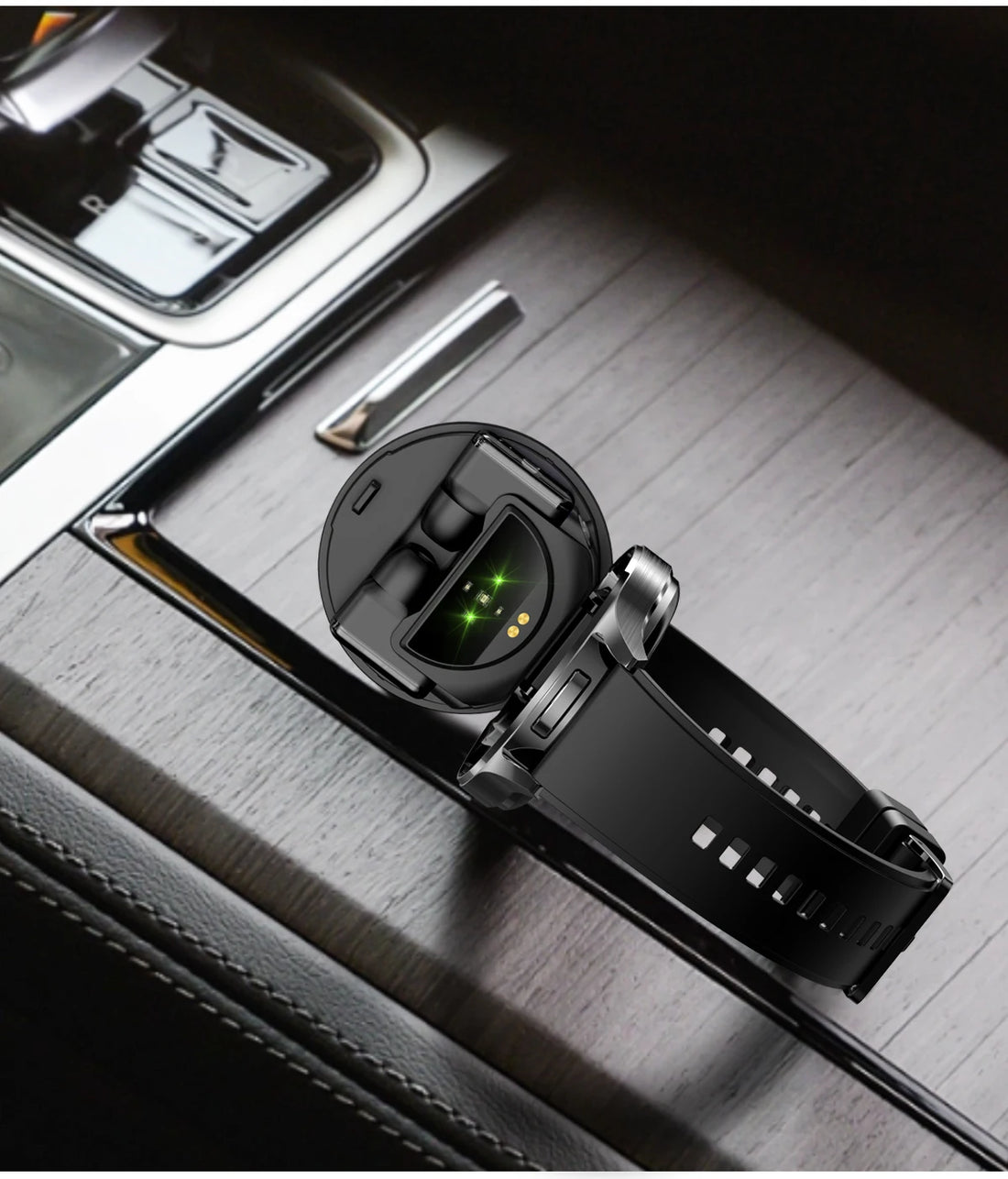 LIGE 2-in-1 Smartwatch with TWS Earbuds – Fitness Tracker with Music & Health Monitoring