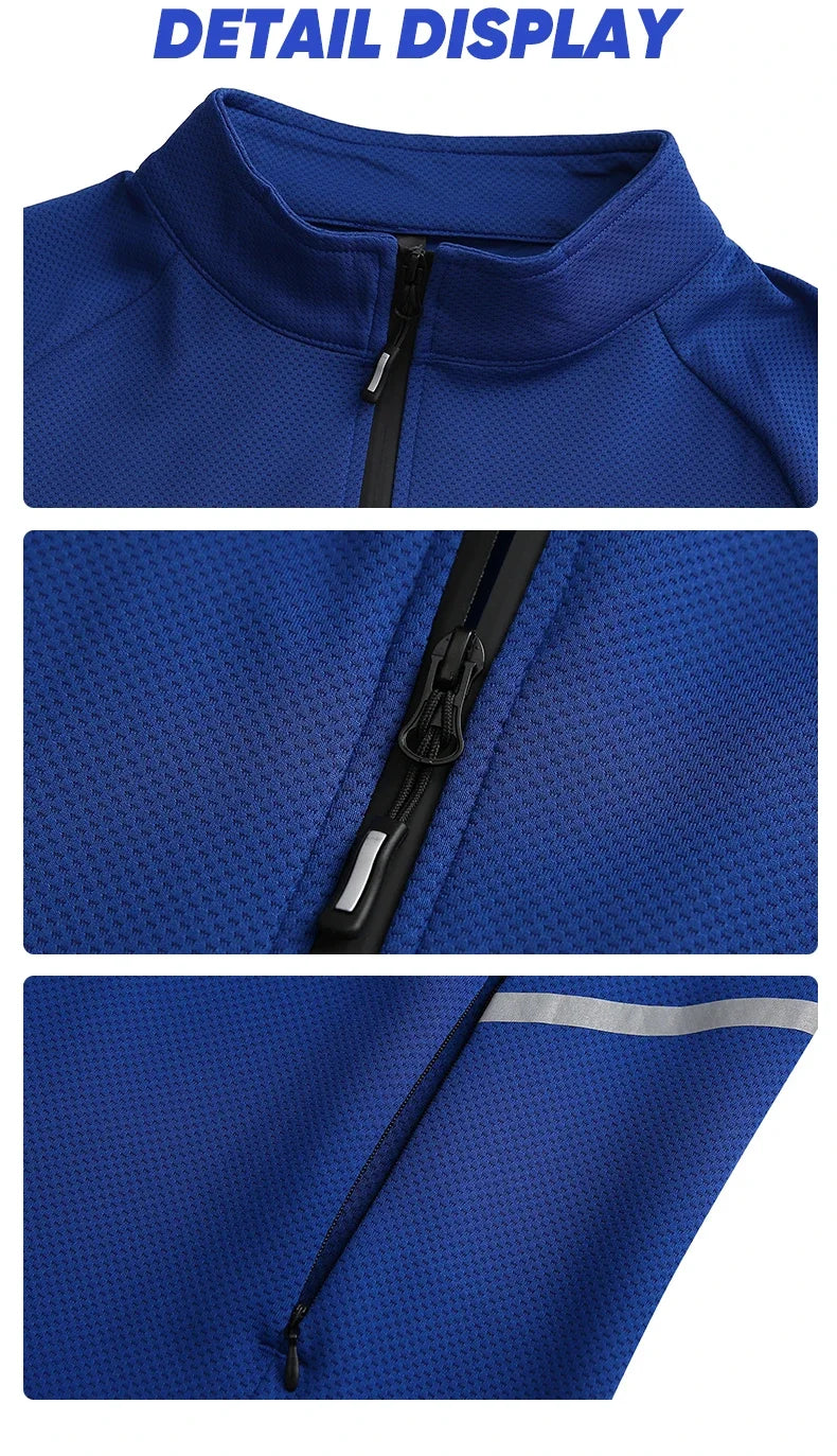 Custom Logo Men’s Full-Zip Sports Tracksuit – Team Football Training Suit (Model 8501)