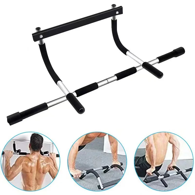 Adjustable Doorway Pull-Up Bar – Home Gym Strength Trainer with Non-Slip Grip