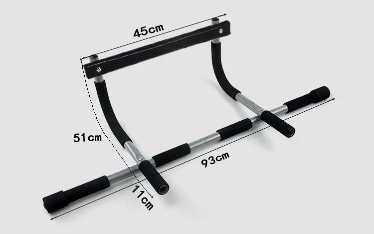 Adjustable Doorway Pull-Up Bar – Home Gym Strength Trainer with Non-Slip Grip